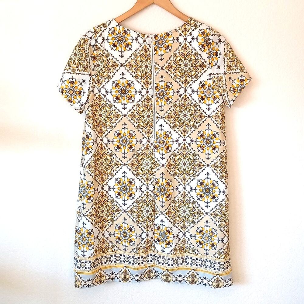 Lulus Dandy Lion Sunflower Print Yellow Mini Shift Dress - Picture 3 of 6